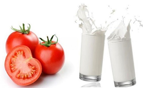 Chăm sóc da mặt bằng cà chua và sữa tươi